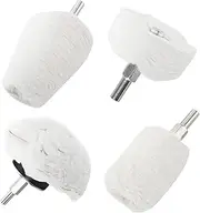 WTSCLS Polishing Wheel for Drill 4 Pack, Buffing Pads Wheel Polisher Kit with 1/4" Hex Shafts for Dremel Tools