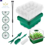 LED Nursery Pots with Grow Light Plant Seed Starter Trays Home Greenhouse Growin
