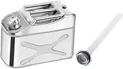 Auto Fuel Tank Jerry Can Stainless Steel Empty with Lid Fuel Can Petrol Can for Camping Overlanding Adventure SUV Motorcycle, 10L