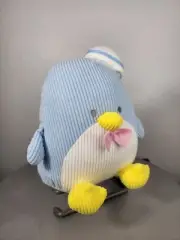11" Sanrio Tuxedo Sam Blue Corduroy Penguin Plush