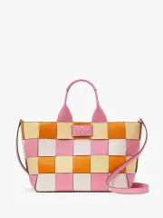Basket Woven Pebbled Leather Tote
