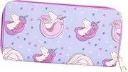 [Minkissy] Unicorn Long Purse Zipper Women's Card Holder Wallet Elegant Design for Girls