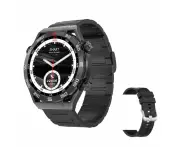 ECG PPG Bluetooth Smart Watch Phone Call GPS Tracker Compass Fitness Watch Black