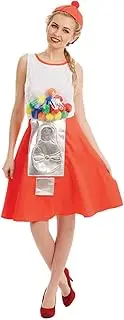 fun shack Womens Gumball Machine Costume Adults Candy Dispenser Dress Outfit