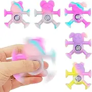 EIHI Pack of 5 Toys Anti-Stress Toy – Colourful Silica Gel Gyro Suction Cup Toy for Stress Relief and Sensory Stimulation ADHD Toy Fidget Sensory Toy Stress Relief