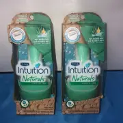 Lot Of 2 Schick Intuition Naturals Sensitive Care 100% Aloe Women's Razors ~ E2