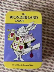 Hand drawn illustrations, 78 Cards in Tin Box,The Wonderland Tarot in a Tin Deck