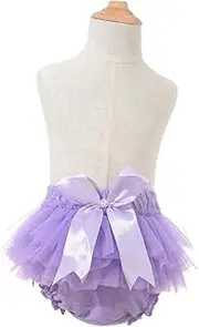 Holibanna Newborn Birthday Dress Tutu Skirt Set Flower Headband Satin Elastic Waistband Size l