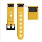 Silicone Strap Replacement Easy Fit Watch Band For Garmin Fenix5 YELLOW COLOR