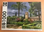 1000 Piece Puzzle Box Jigsaw Puzzle - Gardens of La Alhambra, Granada, Spain