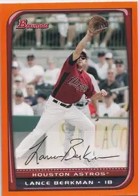 在飛比找Yahoo!奇摩拍賣優惠-Lance Berkman 2008 Bowman Oran