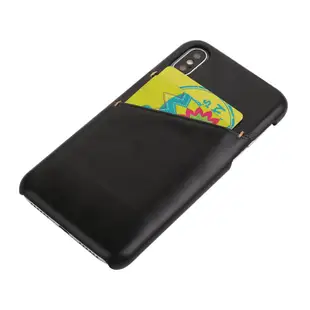 IPhone XS Max XR X 8 7 6s 6 Plus SE2 2020 真皮保護殼牛皮磨砂紋雙插卡手機殼背蓋