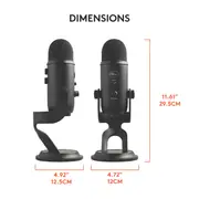 Blue Yeti USB Microphone Blackout Edition