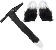 [ANDRESLAD] 2 Pack Fox Costume Props Attractive Animal Tail Hair Clips for Carnival Festive Decorations
