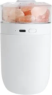 Salt Lamp Humidifier, Portable Humidifier - USB Cool Mist Humidifier with Salt Stone Light | Portable 230ml with Colorful Light for Bedroom of ca