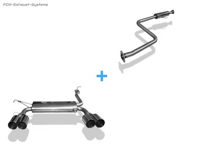 Duplex Complete System from Cat Honda Prelude 4 Type BB2 BB3 Bj.92-96 2x90 (for: Honda)