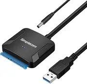 Simplecom SA236 USB 3.0 to SATA Adapter Cable Converter with Power Supply for 2.5" & 3.5" HDD SSD