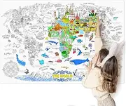JarMelo JA90107 Giant Coloring Poster Pads The World Craft