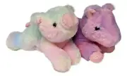 RAINBOW PIGLET & RAINBOW PONY Mini Flopsie 8" Stuffed Animal Plush by Aurora