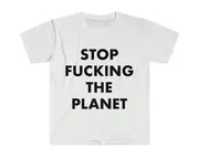 Stop Fucking the Plant Hayley Williams Paramore Worn Environmental Message tee