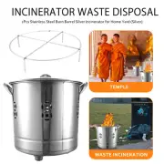 2PCS Fireplace Ash Bucket Burning Fire Bowl Garden Incinerator Wood Burning Pit