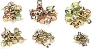 Stainless Steel Hose Clamps, 60PCS Spring Clips Set, Secure Fasten Adjust Fuel Lines, 6-15mm Multi Size for Automotive Plumbing Repair
