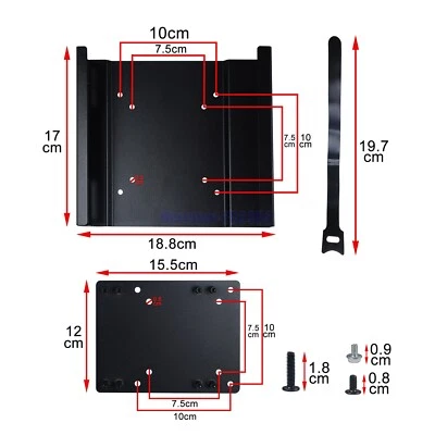 Universal Steel VESA Bracket 75x75 and 100x100 Mounting for Computer Monitors