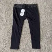 NWT Gymshark Pants Womens Small S Black Crop Gym Athletic Leggings Stretch Yoga