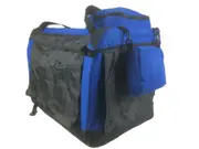 XL Foldable Pet Dog Puppy Cat Soft Crate With Curtain-Blue