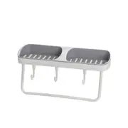 3Pcs Soap Drainer Storage Rack Shelf Sponge Basket Wall Mounted Shower Shampoo Hanging Holder Waterproof Kitchen Bathroom Organizer