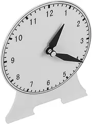 JOINPAYA 2-Hand Non-Link Clock Model Φ120 Time Learning Tool for Boys and Girls Primary School Math Teaching Toy Sturdy Desktop Decor for Home Random