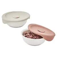 在飛比找Coupang 酷澎優惠-LocknLock 樂扣樂扣 圓形陶瓷保鮮碗+矽膠蓋