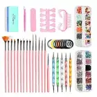 1 Set Nail Art Tool Easy to Use Manicure Art Nail Rhinestones Cuticle Fork Nail