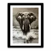 Elephant Framed print Art Poster