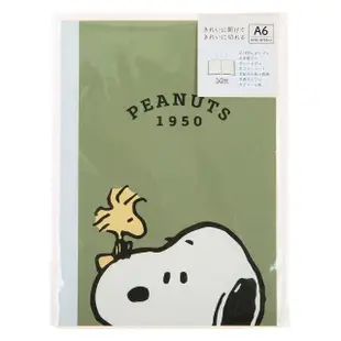 【Kamio】SNOOPY 史努比 A6 膠裝筆記本 臉部特寫