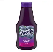 New Official Welch's Concord Grape Jelly Jam Fruit Bottle 20oz