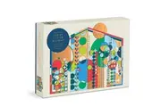 Galison: Frank Lloyd Wright Midway Mural - Shaped Foil Puzzle (750pc Jigsaw)