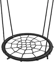 LUXI 60cm Spider Web Tree Swing, Net Platform Rope Swing for Garden, Backyard, Outdoor Fun, Ideal for Kids & Adults, Max Weight 120kg