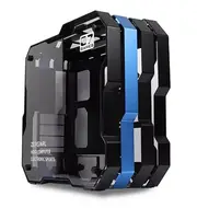 ZEAGINAL Middle Tower Chassis Desktop Computer Case For Water Cooling ATX Gamer MOD Case DIY Glass,PC DIY Gamer Cabinet,ZC-07 Blue