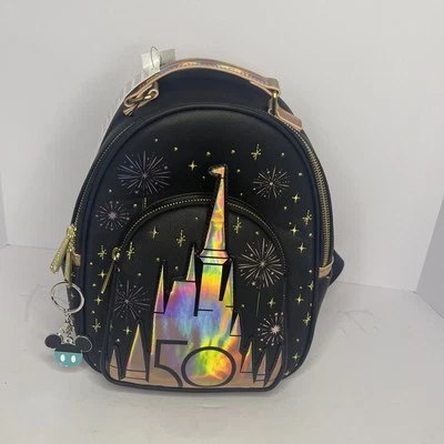 Walt Disney World 50th Anniversary Grand Finale Mini Backpack By Loungefly NWT