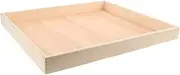 KOMBIUDA Wooden Sand Play Tray for Portable Montessori Sandbox for Creative Learning and Outdoor Fun Organized Storage for Easy Cleanup and Entertainment