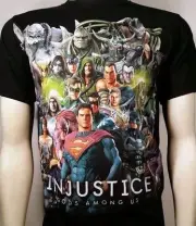 INJUSTICE ALL OVER GROUP BATMAN JOKER DC COMICS SUPER HERO T TEE SHIRT S-3XL