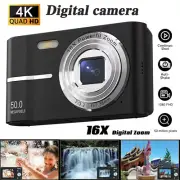 1080P Digital Camera 2.4 Inch IPS LCD Screen 16X Zoom 16MP Anti-Shake Mic Camera