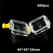 500Pc Dental Denture Cases Hinged Display Membrane Film Storage Boxes 45*45*25mm