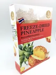 Freeze Dried Pineapple, natural 100%, Thai fruit 1 box 50 g.(25 g x 2 sachets)