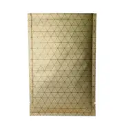 100x Thick Gold Triangle Tile Design Aluminum Open Fill Bags 10x15cm 4x6in