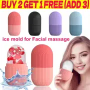 Hot Ice Facial Cube Massager，Ice Roller to Depuff Shrink Pores Sculpt Face Care
