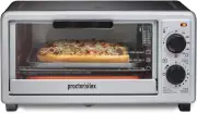 4 Slice Countertop Toaster Oven, Multi-Function with Bake, Toast and Broiler, 11