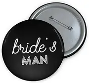 [Teegarb Letter Blanket] Humorous Pinback Button Pin Badge Bridesman Appreciation Sarcastic Statements Pun Hilarious Friendships Proposal