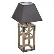 New Oriental Antique Square Table Lamp with Black Shade